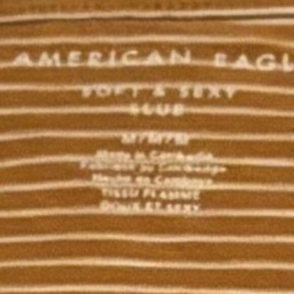 American Eagle Soft n Sexy Pullover V Neck - Women's Size M - 1987 - Picture 2 of 3